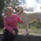 Con su mami.