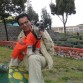SOBRE UNA TORTUGA - EN EL PARQUE DE GUANTUG - CAÑAR - DICIEMBRE 23 DEL 2012