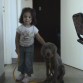 Umma y Mia antes de salir a pasear.