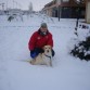 El primer día que Sandy vio la nieve... nos lo pasamos en grande