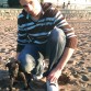su primera vez en la playa