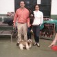   Con los peluqueros caninos y criadores de Bulldog Francés Marta y Jorge del "Hechizo Andaluz", amigos asesores y responsables de lo guapos que fueron a concurso, que los dos sacaron premio, Perla M.B.!º y Ron M.B.1º, y premio al Mejor Cachorro.