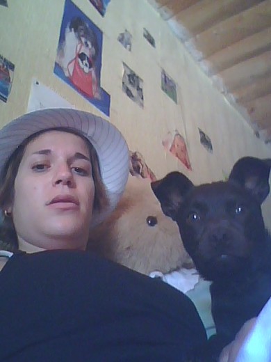 Yo y mi perrina Piru.