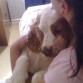   Alicia , regaloniando con mi hermana :)