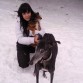 uno de los ultimos dias de mi galgui, haciendo lo que mas le gustaba, disfrutar en la nieve
