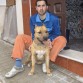 rocko con un año,conmigo en la puerta