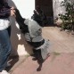 Esta es Kiara con el conjunto que yo le hice.