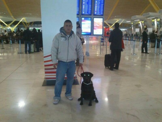 Buscando droga en el aeropuerto