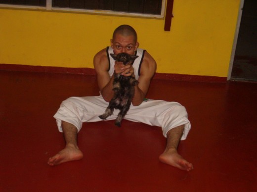 de bb entrenando Capoeira