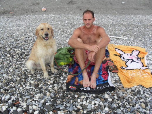 le encanta la playa a este lukas! le encanta la playa a este lukas!
